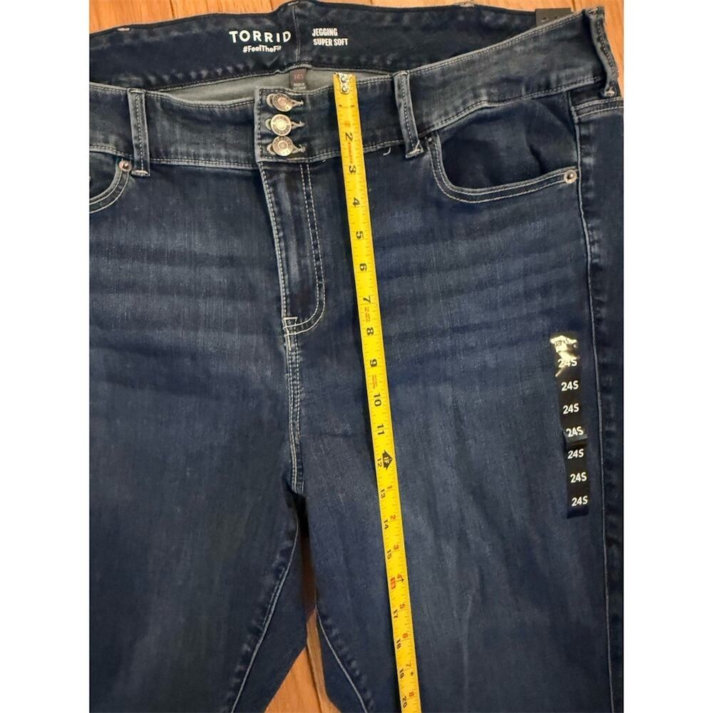 Torrid Jeans Womens Plus Size 24S Dark Wash High Rise Jegging Skinny - Picture 4 of 11